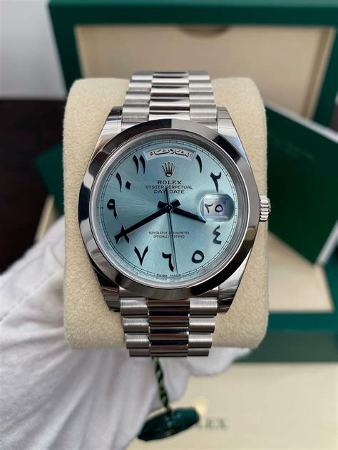 platinum arabic rolex|Rolex arabic dial price.